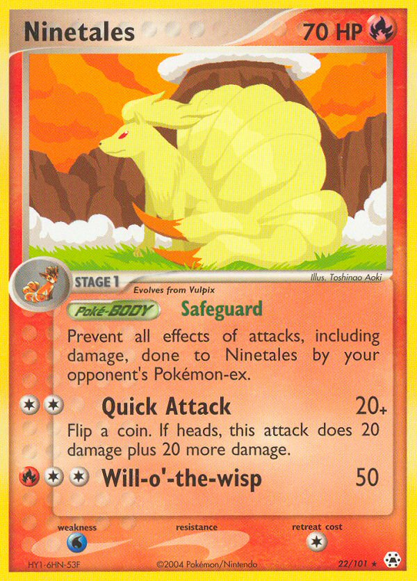 Ninetales (22/101) [EX: Hidden Legends] | Exor Games Dartmouth