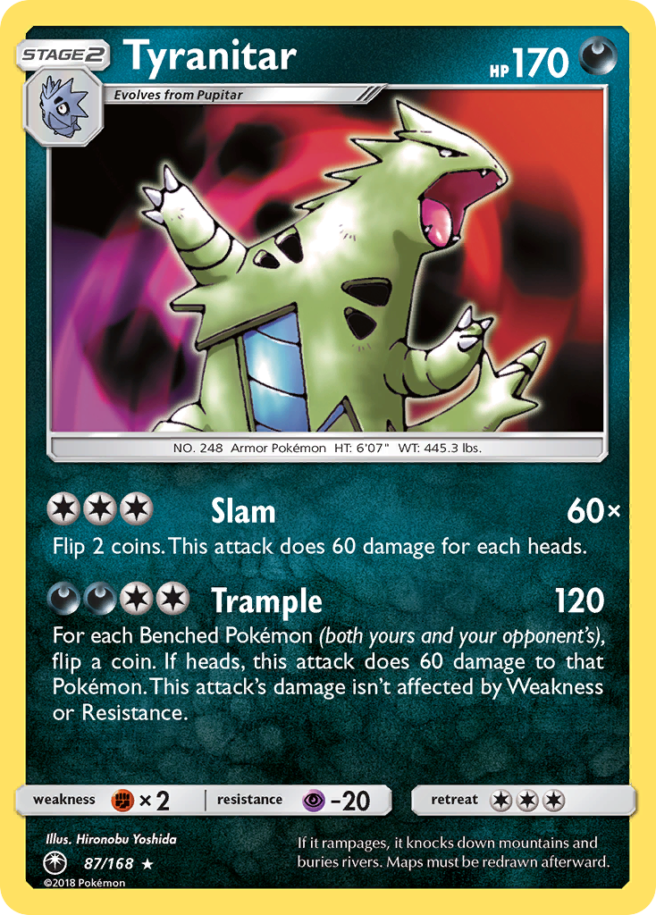 Tyranitar (87/168) [Sun & Moon: Celestial Storm] | Exor Games Dartmouth