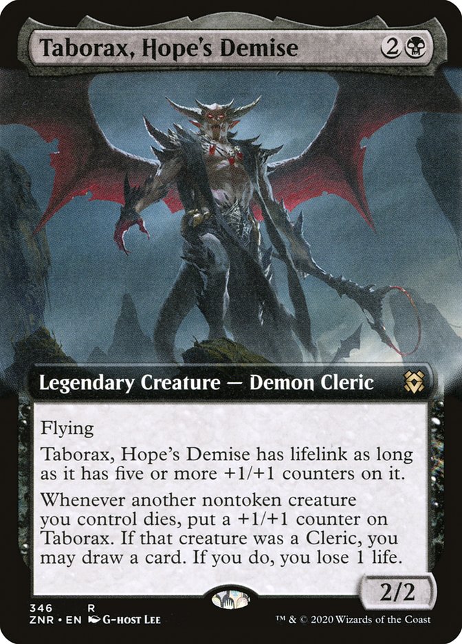 Taborax, Hope's Demise (Extended Art) [Zendikar Rising] | Exor Games Dartmouth