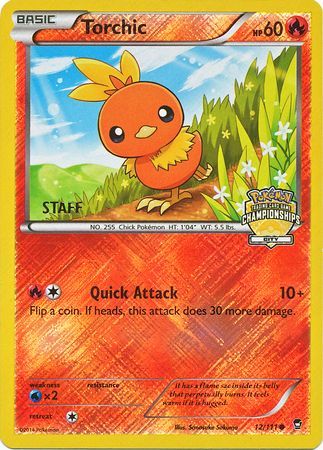 Torchic (12/111) (City Championship Promo Staff) [XY: Furious Fists] | Exor Games Dartmouth