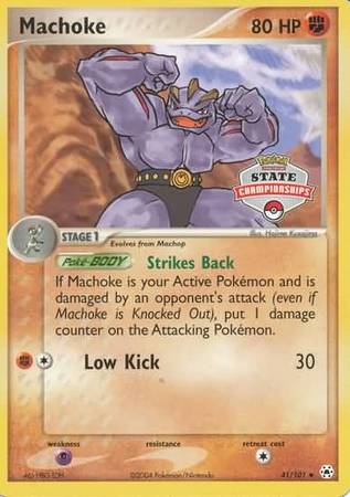 Machoke (41/101) (State Championship Promo) [EX: Hidden Legends] | Exor Games Dartmouth