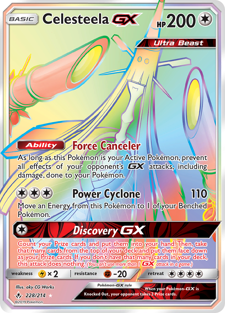 Celesteela GX (228/214) [Sun & Moon: Unbroken Bonds] | Exor Games Dartmouth