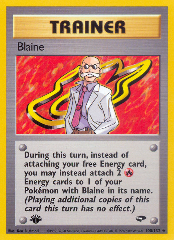Blaine (100/132) [Gym Challenge 1st Edition] | Exor Games Dartmouth