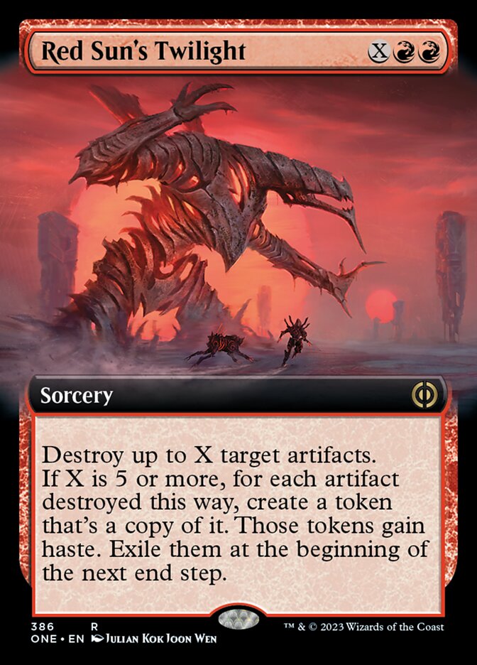 Red Sun's Twilight (Extended Art) [Phyrexia: All Will Be One] | Exor Games Dartmouth