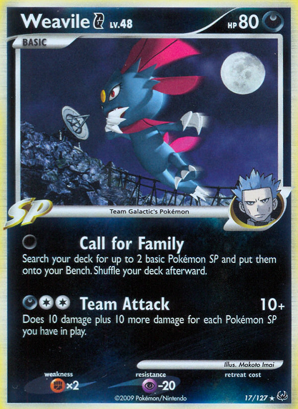 Weavile G (17/127) [Platinum: Base Set] | Exor Games Dartmouth