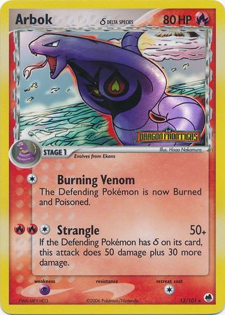 Arbok (13/101) (Delta Species) (Stamped) [EX: Dragon Frontiers] | Exor Games Dartmouth