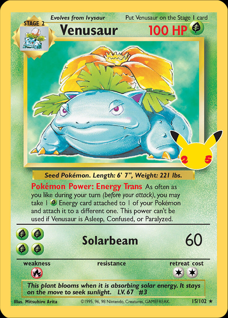 Venusaur (15/102) [Celebrations: 25th Anniversary - Classic Collection] | Exor Games Dartmouth