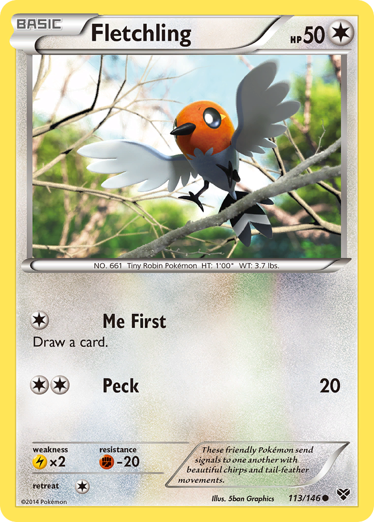 Fletchling (113/146) [XY: Base Set] | Exor Games Dartmouth