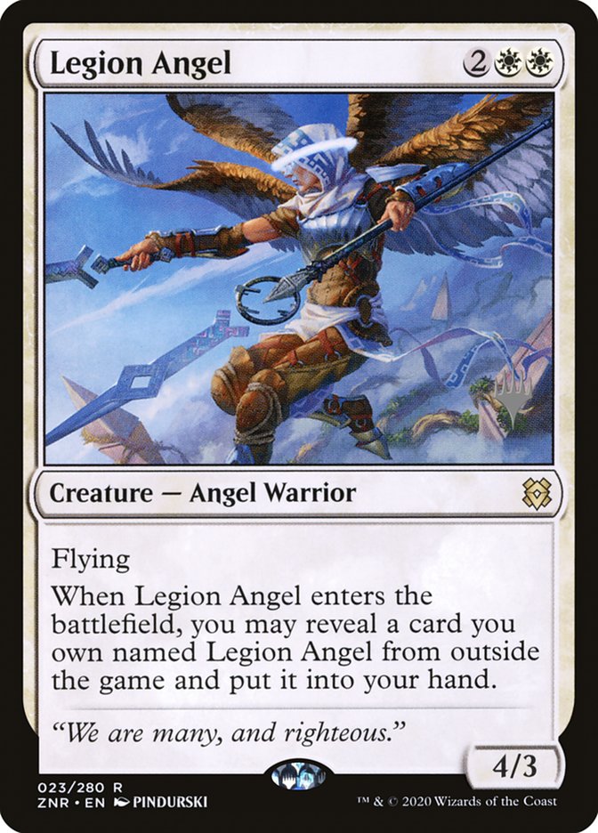 Legion Angel (Promo Pack) [Zendikar Rising Promos] | Exor Games Dartmouth