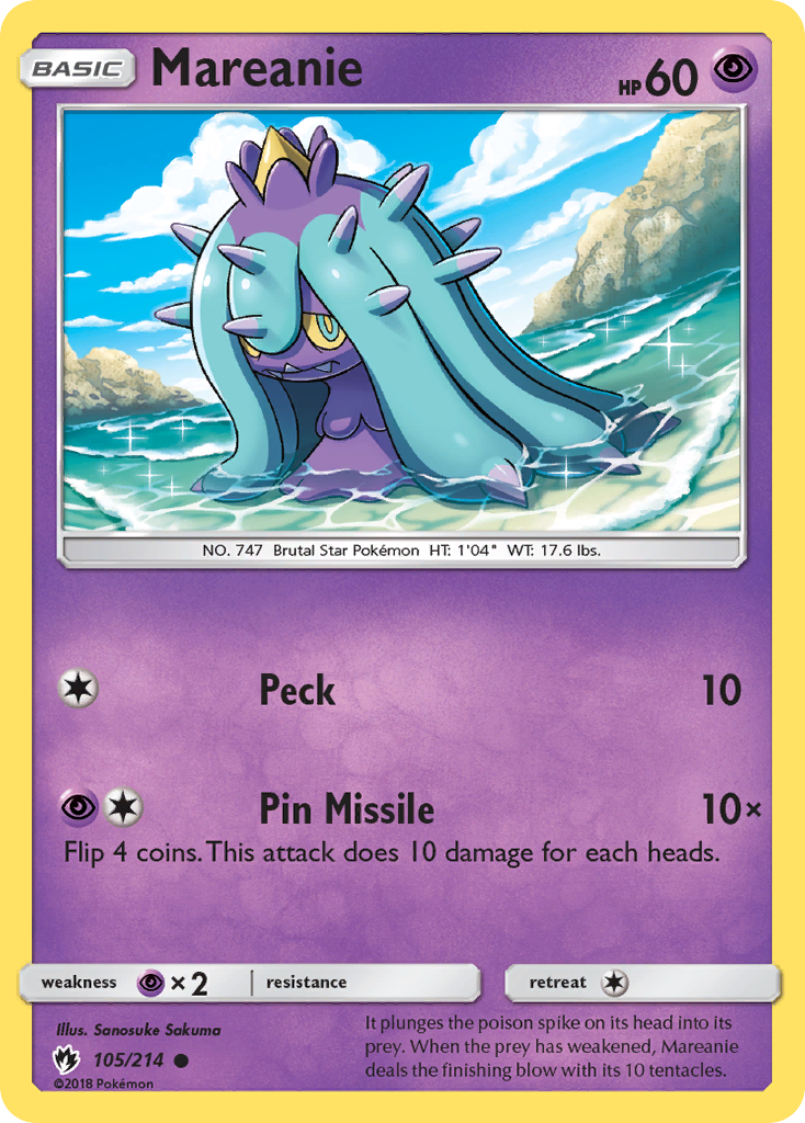 Mareanie (105/214) [Sun & Moon: Lost Thunder] | Exor Games Dartmouth