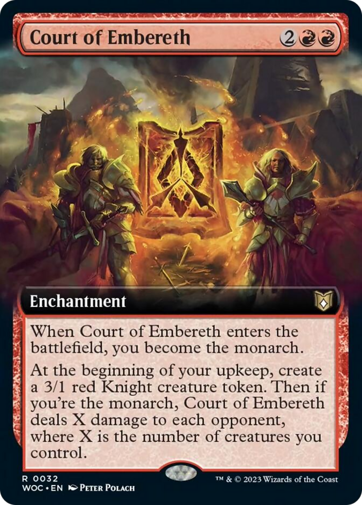 Court of Embereth (Extended Art) [Wilds of Eldraine Commander] | Exor Games Dartmouth