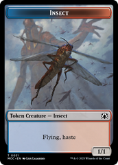 Soldier // Insect Double-Sided Token [March of the Machine Commander Tokens] | Exor Games Dartmouth