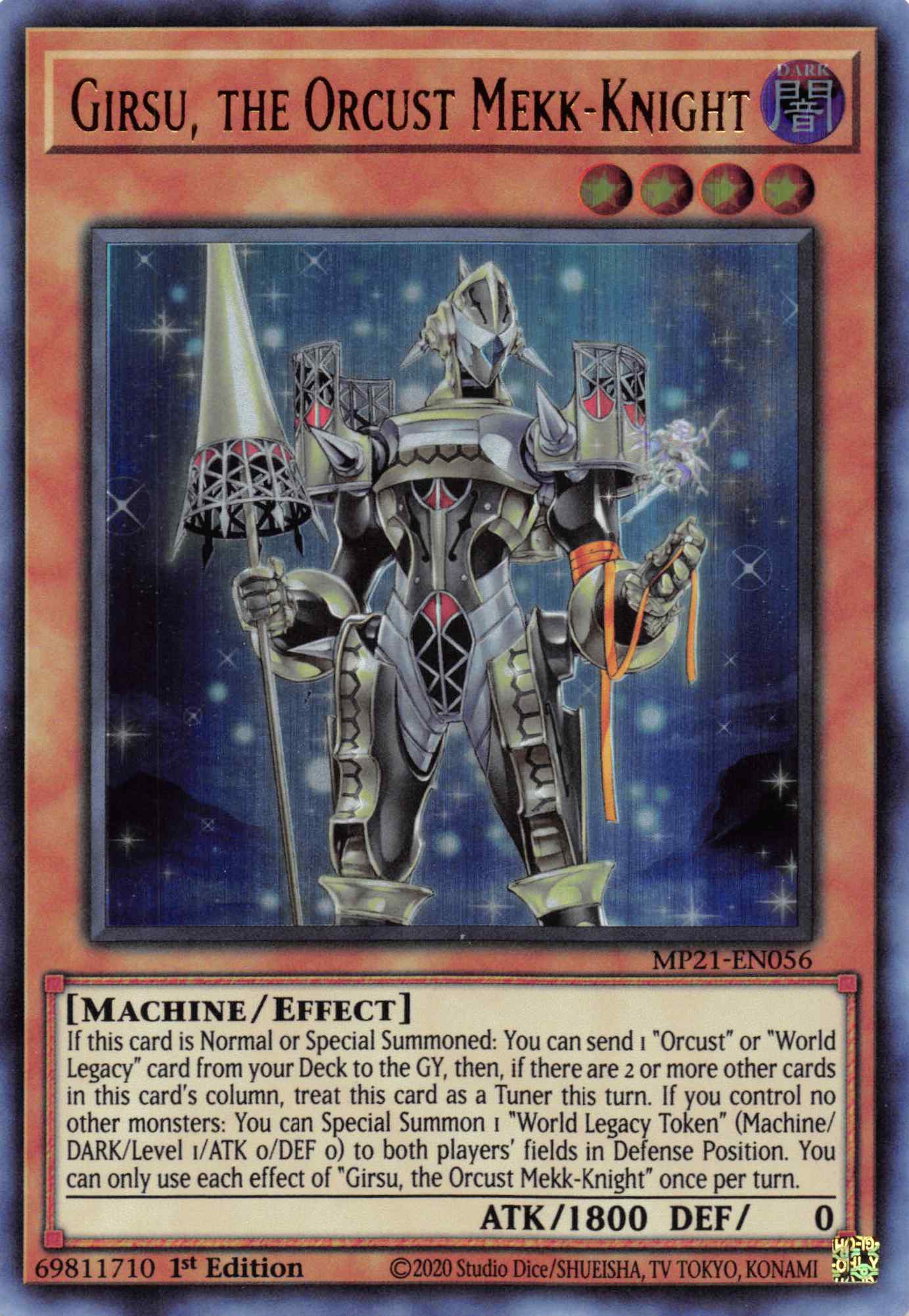 Girsu, the Orcust Mekk-Knight [MP21-EN056] Ultra Rare | Exor Games Dartmouth