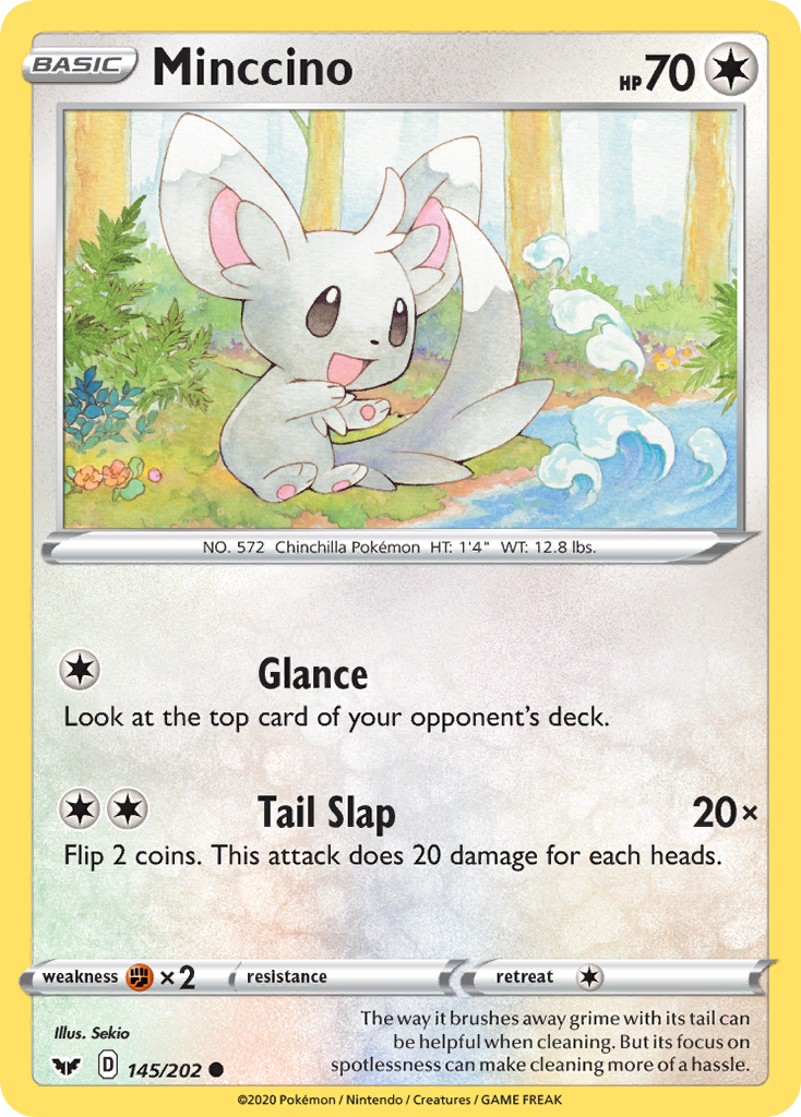 Minccino (145/202) [Sword & Shield: Base Set] | Exor Games Dartmouth