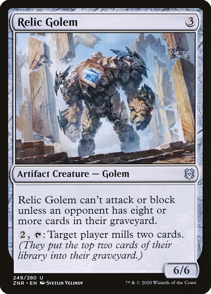 Relic Golem [Zendikar Rising] | Exor Games Dartmouth