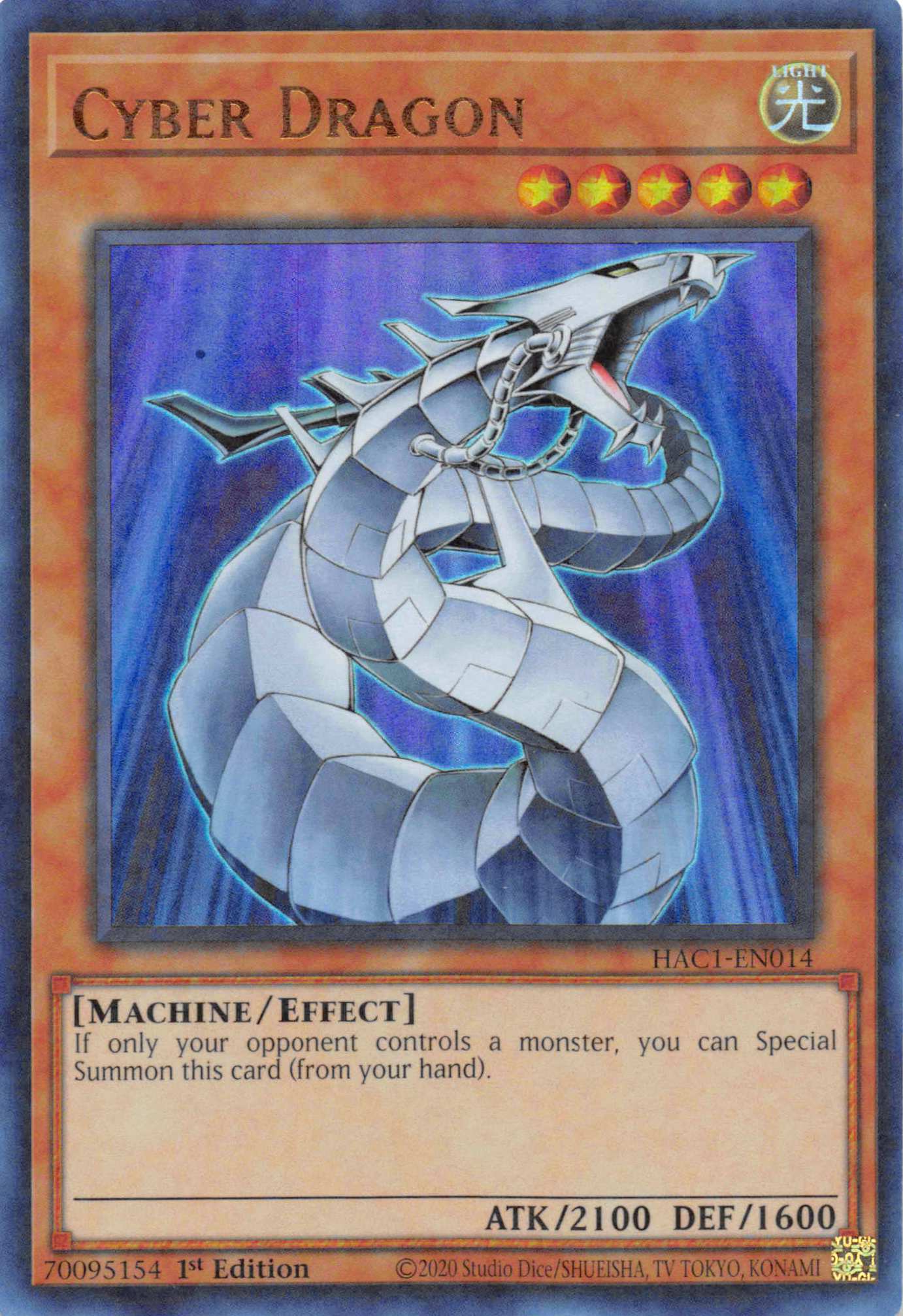 Cyber Dragon (Duel Terminal) [HAC1-EN014] Parallel Rare | Exor Games Dartmouth