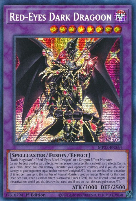 Red-Eyes Dark Dragoon [MP22-EN264] Prismatic Secret Rare | Exor Games Dartmouth