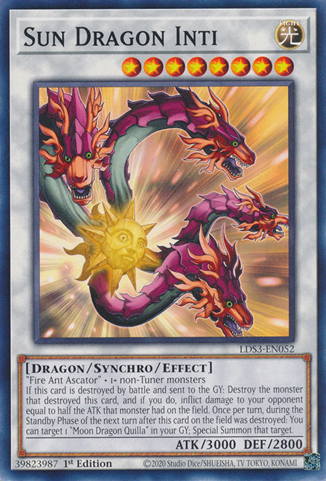 Sun Dragon Inti [LDS3-EN052] Common | Exor Games Dartmouth