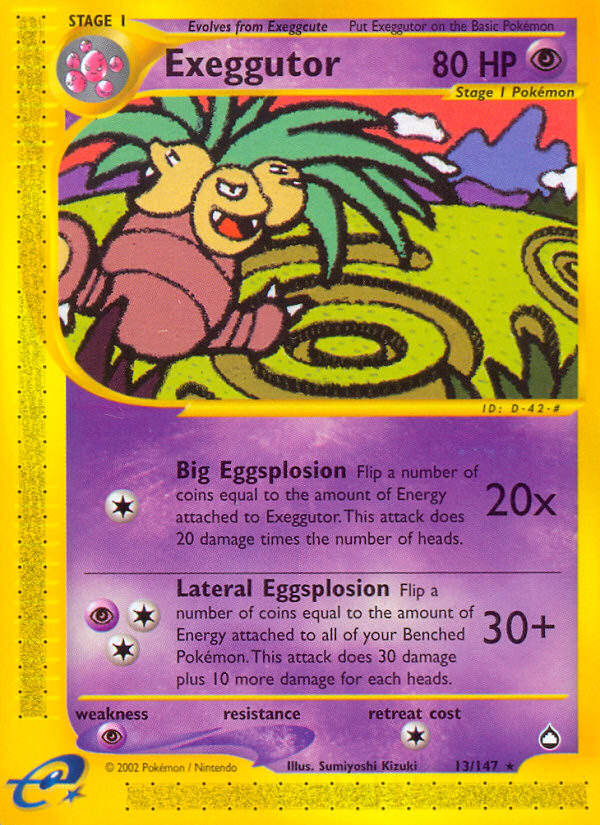 Exeggutor (13/147) [Aquapolis] | Exor Games Dartmouth