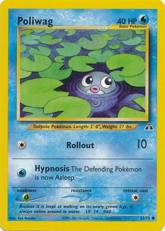 Poliwag (62/75) [Neo Discovery Unlimited] | Exor Games Dartmouth