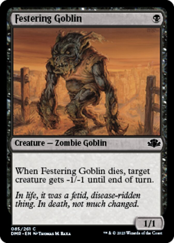 Festering Goblin [Dominaria Remastered] | Exor Games Dartmouth