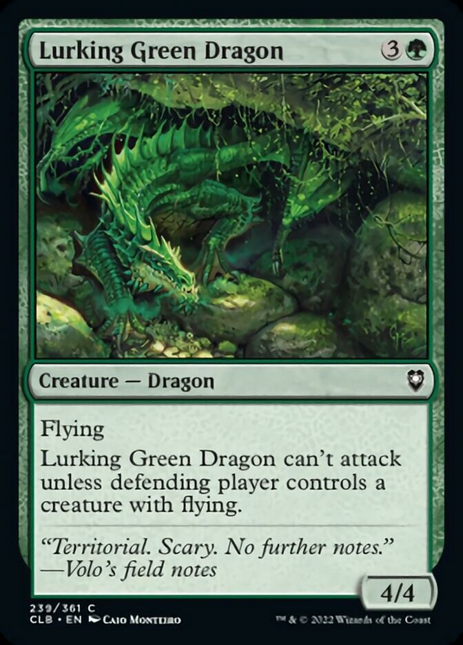 Lurking Green Dragon [Commander Legends: Battle for Baldur's Gate] | Exor Games Dartmouth