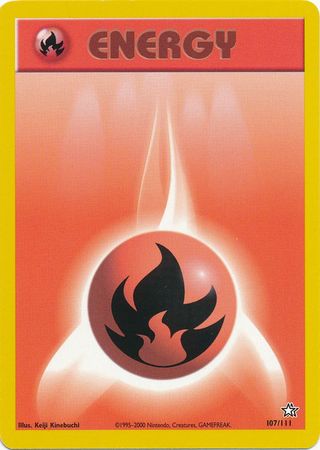 Fire Energy (107/111) [Neo Genesis Unlimited] | Exor Games Dartmouth