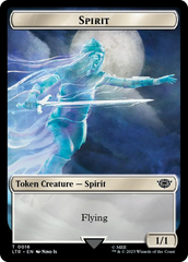 Spirit // Food (0022) Double-Sided Token (Surge Foil) [The Lord of the Rings: Tales of Middle-Earth Tokens] | Exor Games Dartmouth