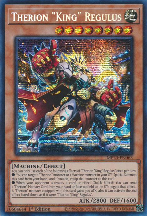 Therion "King" Regulus [MP23-EN063] Prismatic Secret Rare | Exor Games Dartmouth