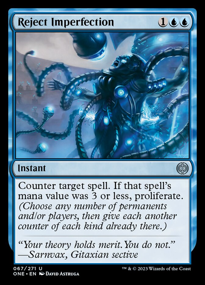 Reject Imperfection [Phyrexia: All Will Be One] | Exor Games Dartmouth