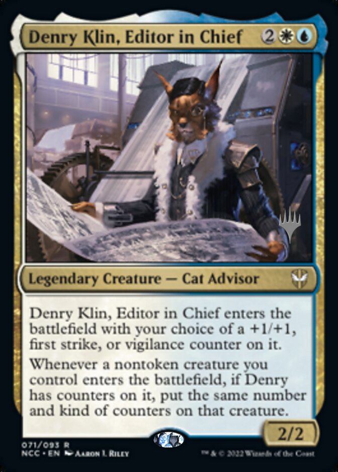 Denry Klin, Editor in Chief (Promo Pack) [Streets of New Capenna Commander Promos] | Exor Games Dartmouth