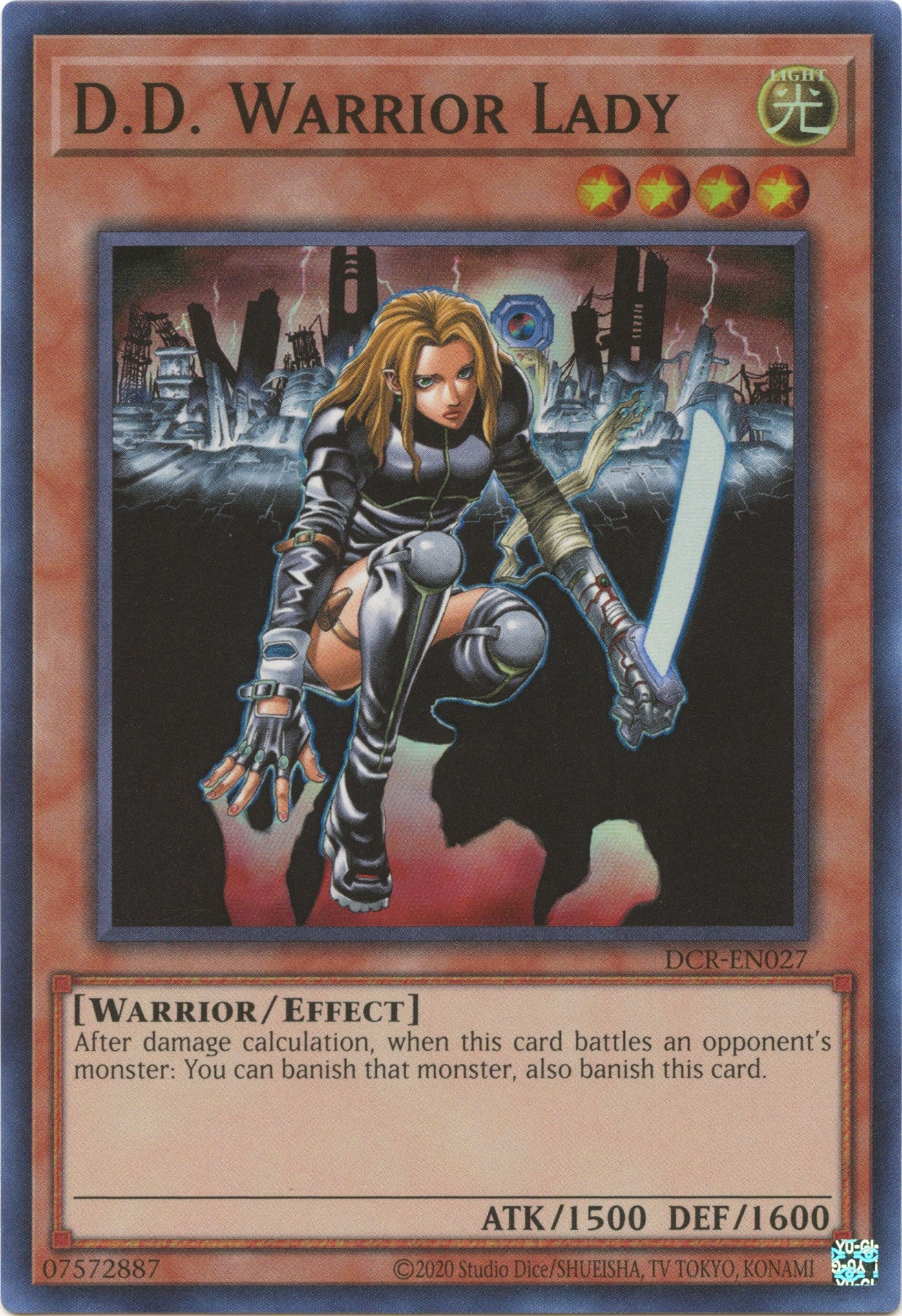 D.D. Warrior Lady (25th Anniversary) [DCR-EN027] Super Rare | Exor Games Dartmouth