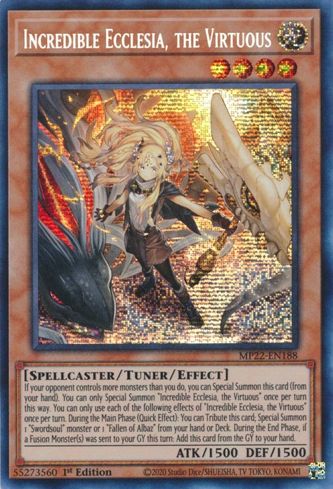 Incredible Ecclesia, the Virtuous [MP22-EN188] Prismatic Secret Rare | Exor Games Dartmouth