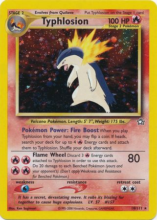 Typhlosion (18/111) [Neo Genesis Unlimited] | Exor Games Dartmouth