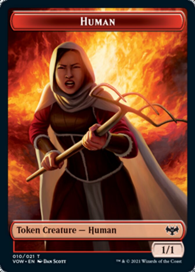 Human Token (010) [Innistrad: Crimson Vow Tokens] | Exor Games Dartmouth