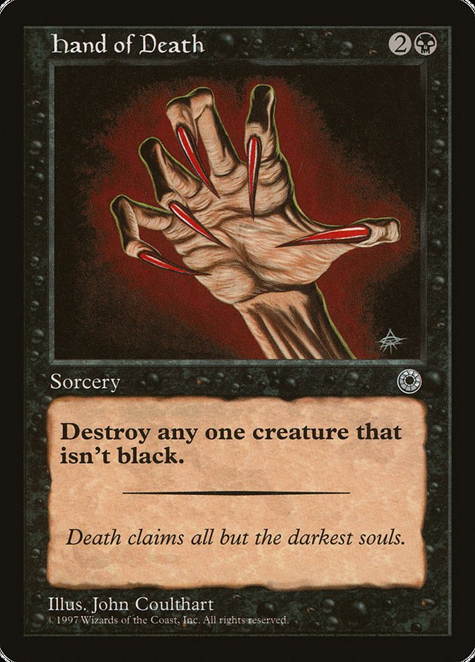 Hand of Death (Without Creature Color Explanation) [Portal] | Exor Games Dartmouth