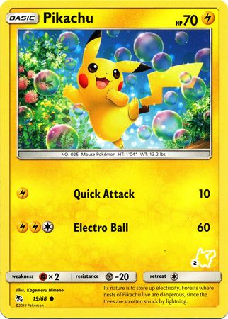 Pikachu (19/68) (Pikachu Stamp #2) [Battle Academy 2020] | Exor Games Dartmouth
