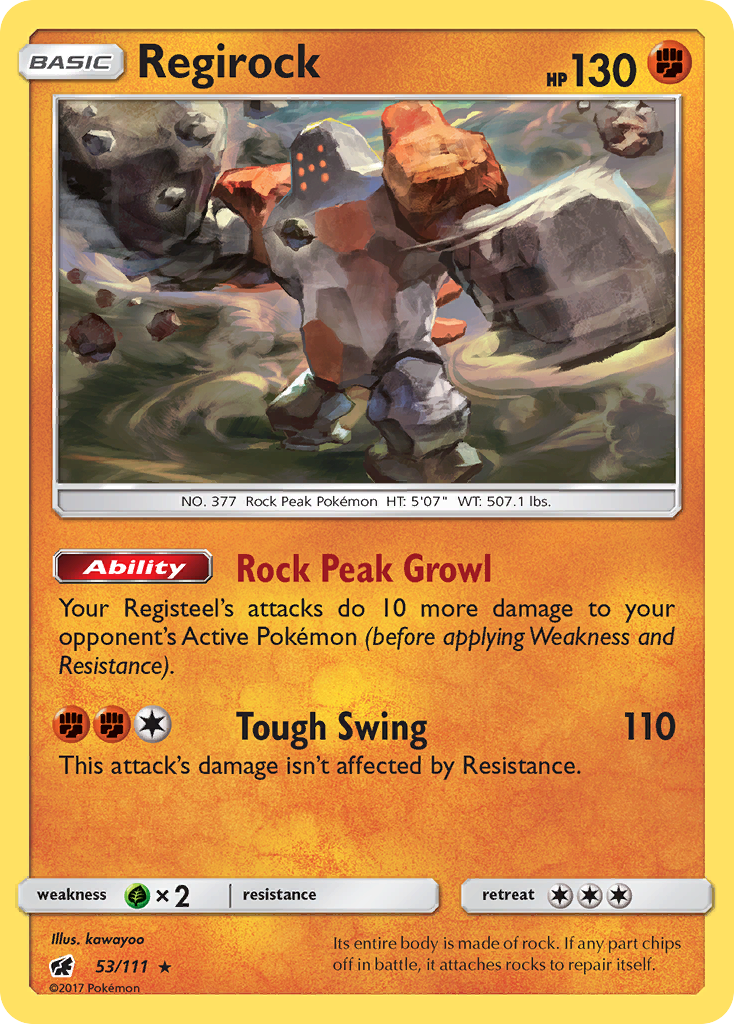 Regirock (53/111) [Sun & Moon: Crimson Invasion] | Exor Games Dartmouth