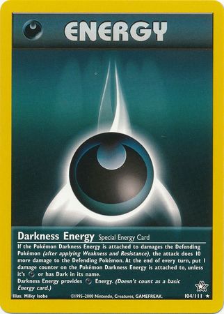 Darkness Energy (104/111) [Neo Genesis Unlimited] | Exor Games Dartmouth