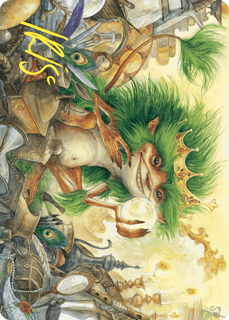 Knickknack Ouphe Art Card (Gold-Stamped Signature) [Wilds of Eldraine Art Series] | Exor Games Dartmouth