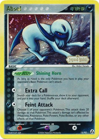 Absol (15/92) (Stamped) [EX: Legend Maker] | Exor Games Dartmouth