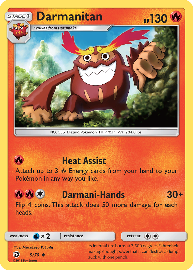 Darmanitan (9/70) [Sun & Moon: Dragon Majesty] | Exor Games Dartmouth