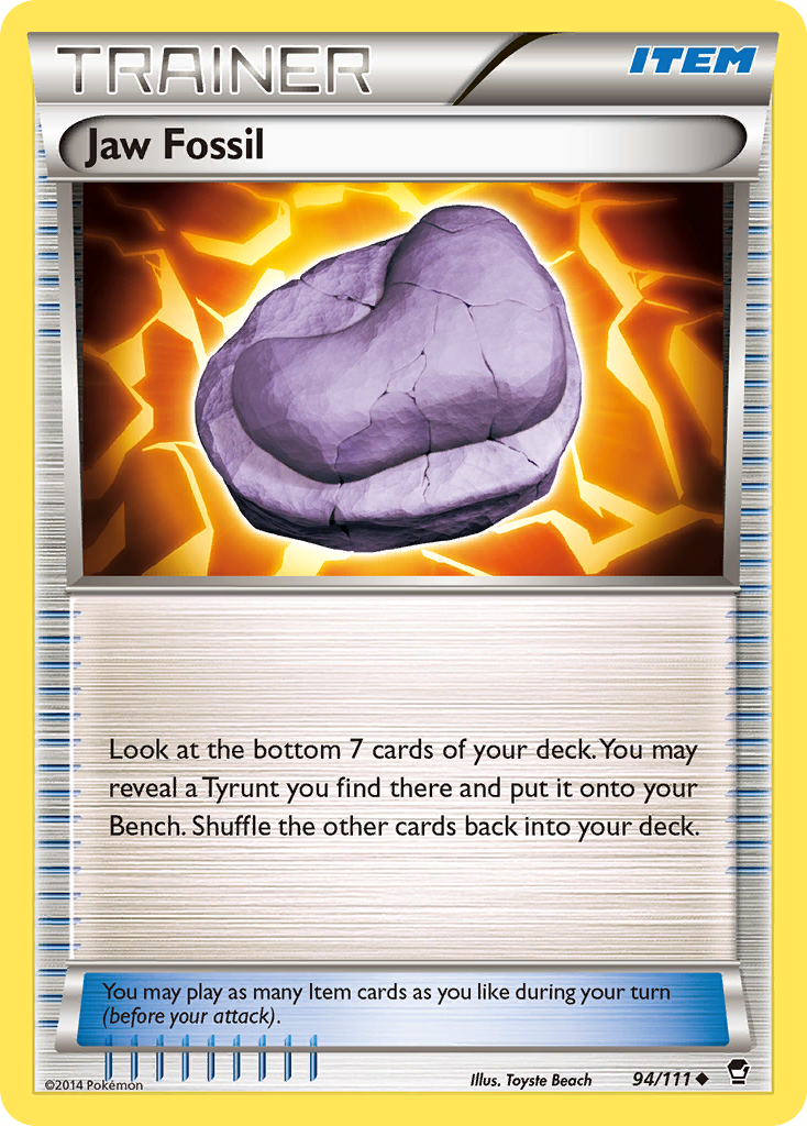 Jaw Fossil (94/111) [XY: Furious Fists] | Exor Games Dartmouth