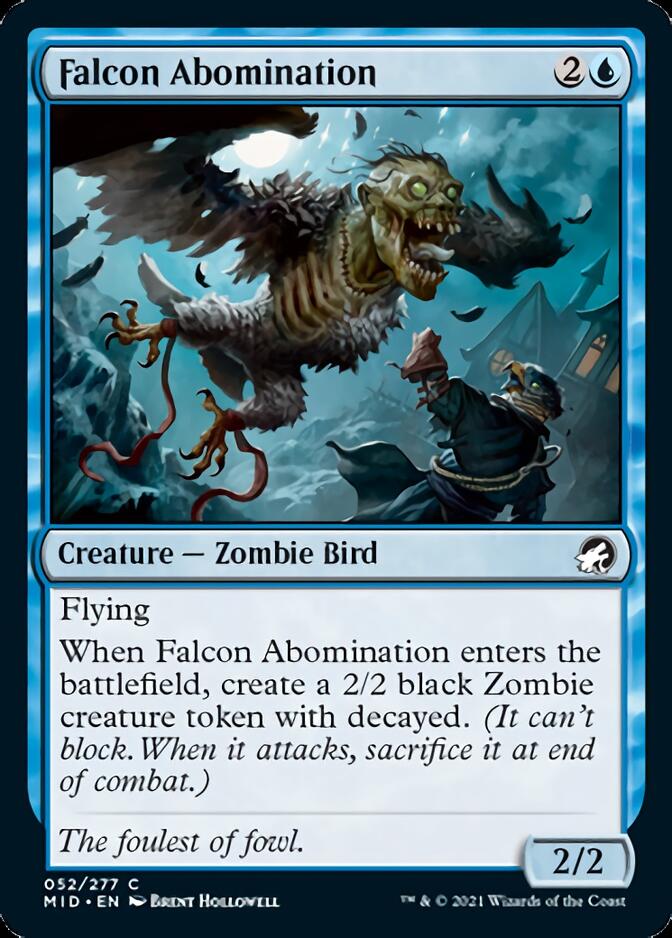 Falcon Abomination [Innistrad: Midnight Hunt] | Exor Games Dartmouth