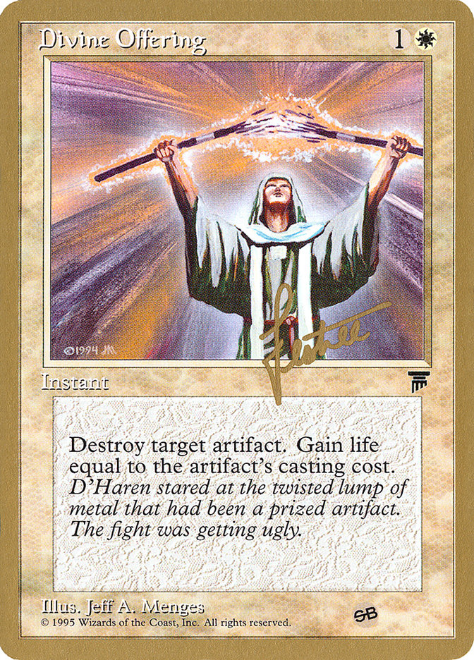 Divine Offering (Bertrand Lestree) (SB) [Pro Tour Collector Set] | Exor Games Dartmouth