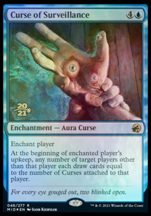Curse of Surveillance [Innistrad: Midnight Hunt Prerelease Promos] | Exor Games Dartmouth