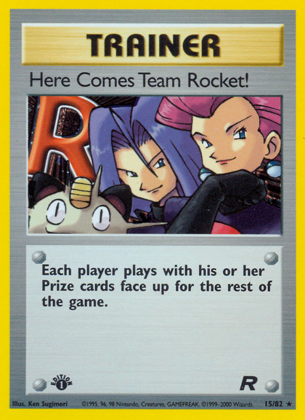 Here Comes Team Rocket! (15/82) [Team Rocket 1st Edition] | Exor Games Dartmouth