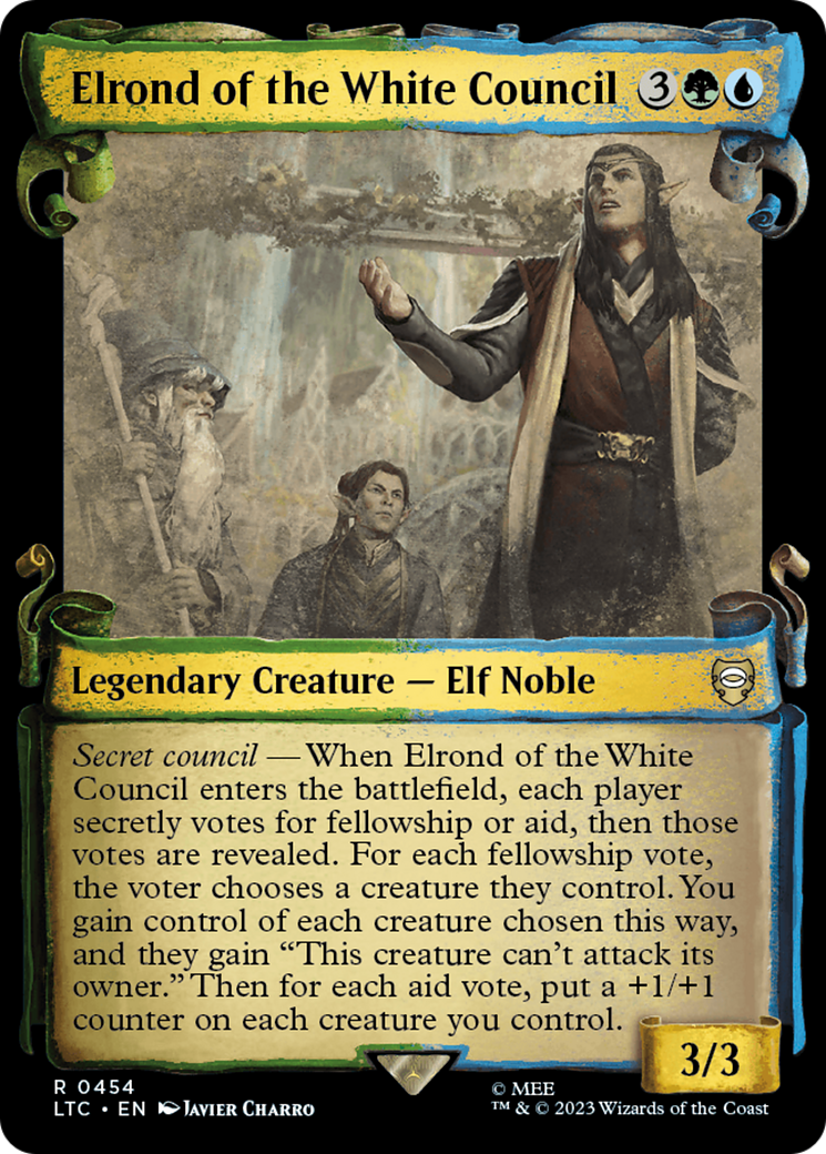 Elrond of the White Council [The Lord of the Rings: Tales of Middle-Earth Commander Showcase Scrolls] | Exor Games Dartmouth