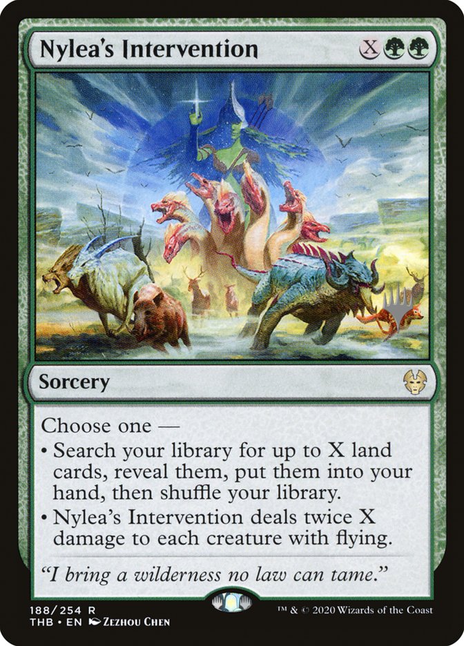 Nylea's Intervention (Promo Pack) [Theros Beyond Death Promos] | Exor Games Dartmouth