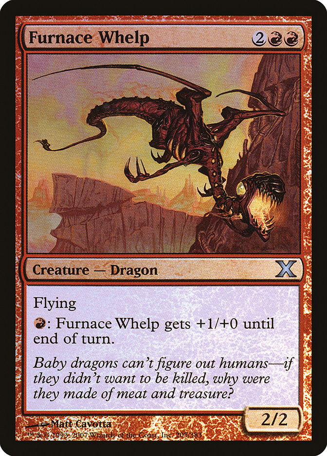 Furnace Whelp (Premium Foil) [Tenth Edition] | Exor Games Dartmouth